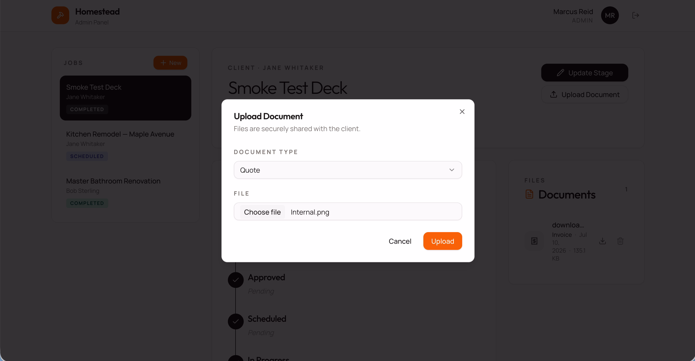 upload documents