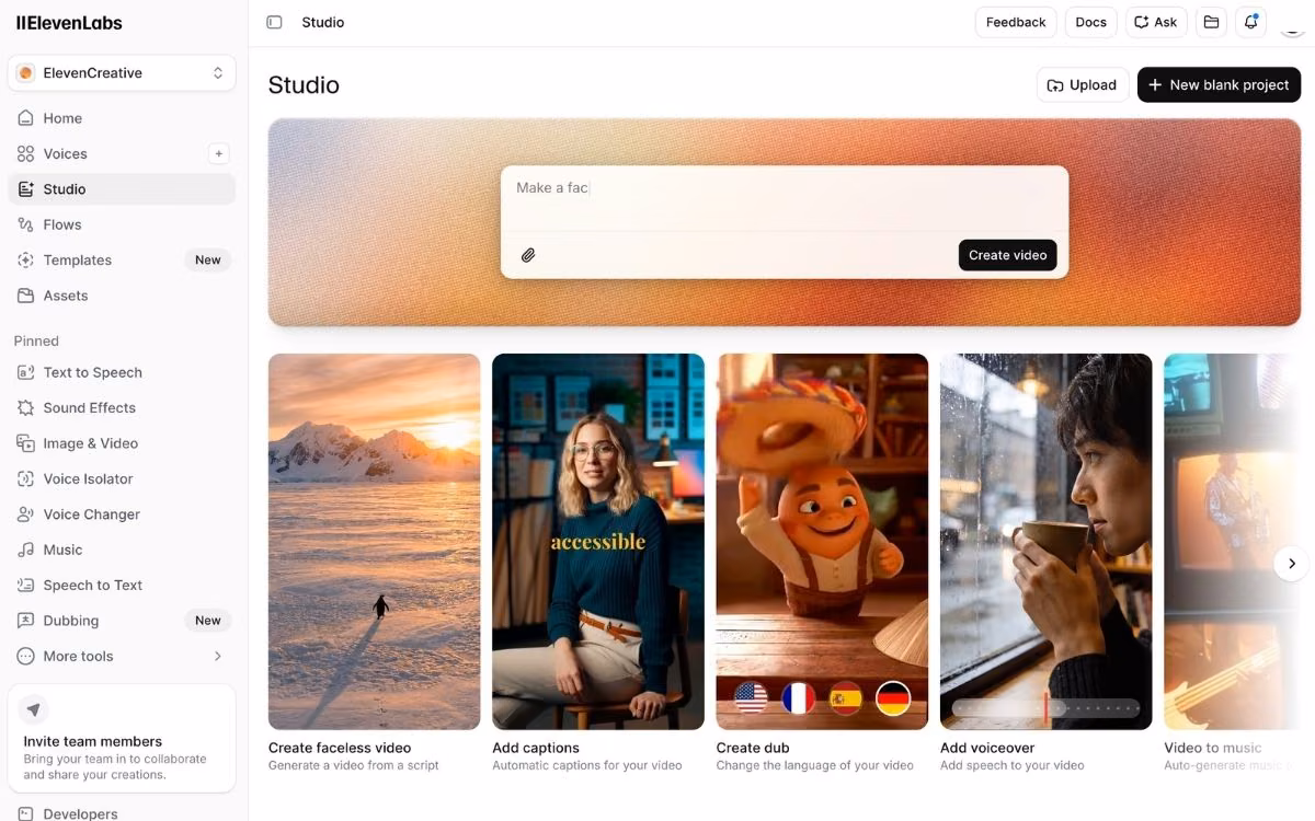 elevenlabs best for voice and audio
