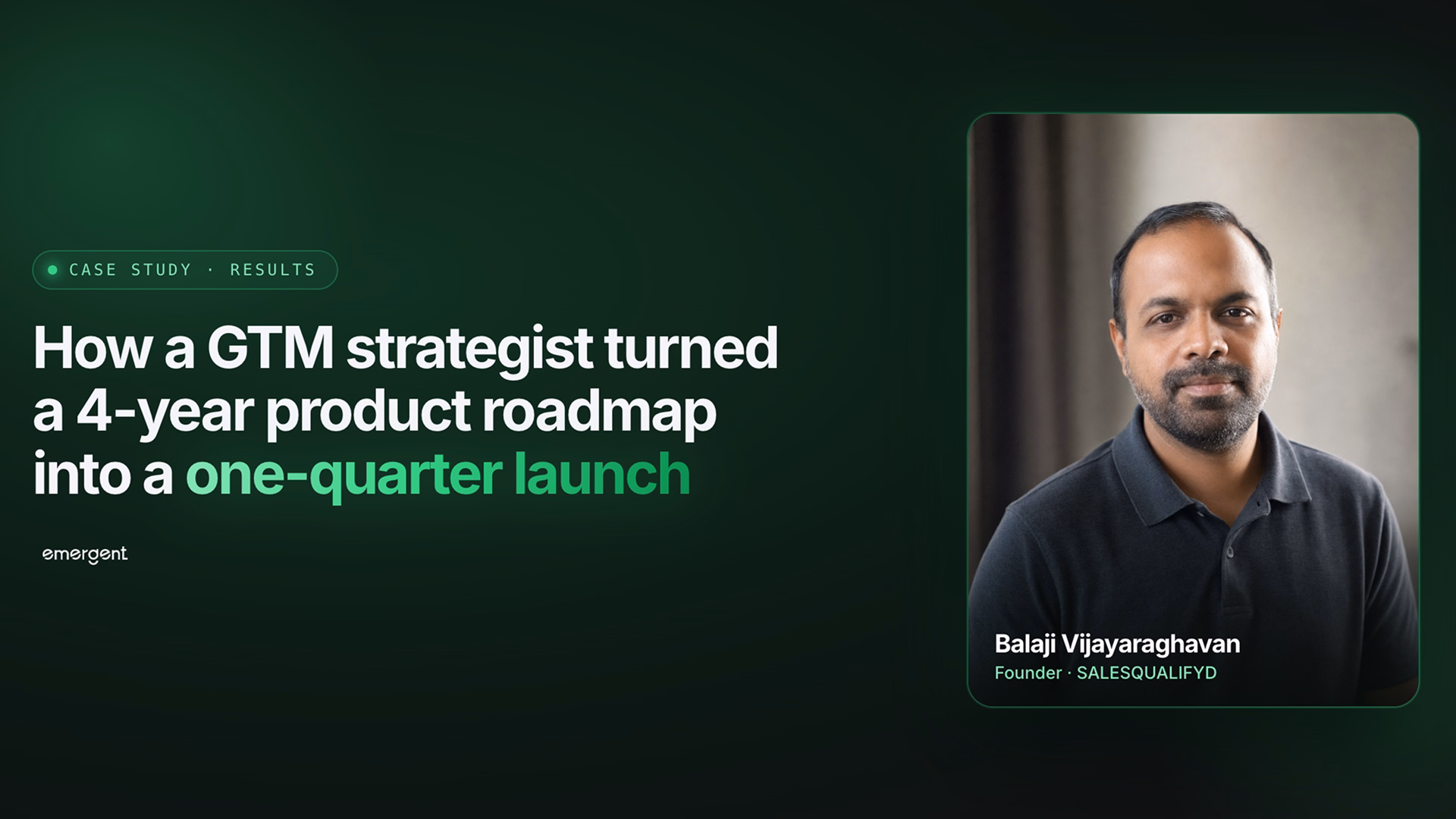 salesqualifyd founder buit gtm platform in one quater