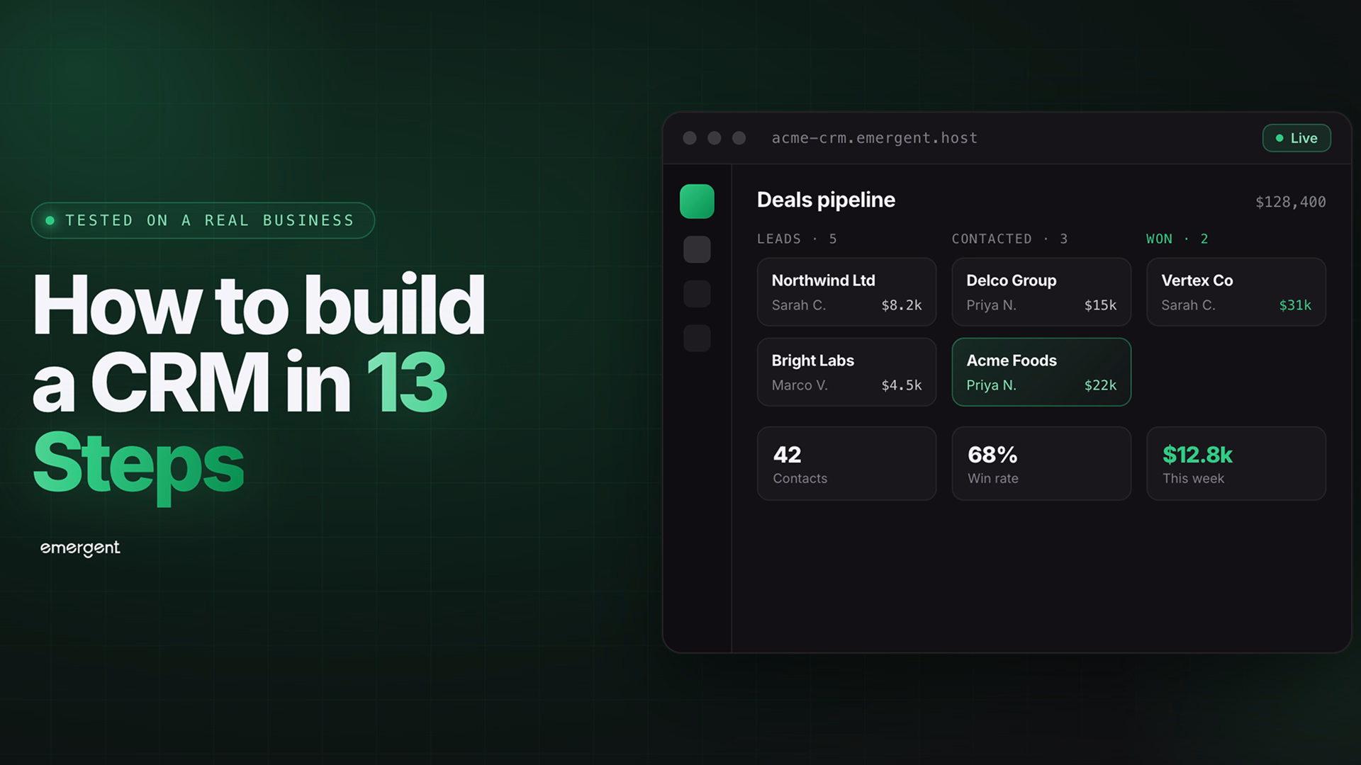 How to Build a CRM in 13 Steps (Tested on a Real Business)