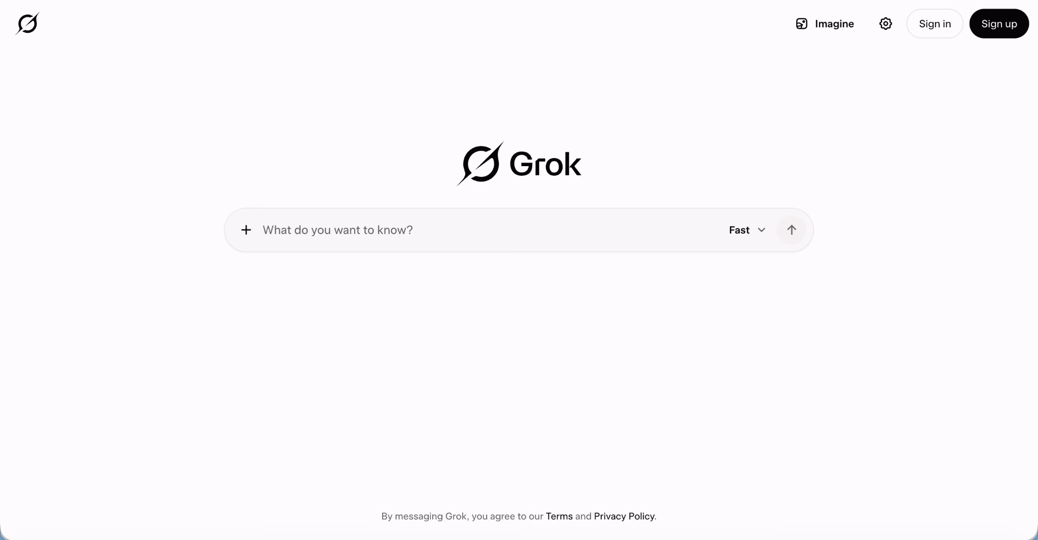 grok 4.5 landing page