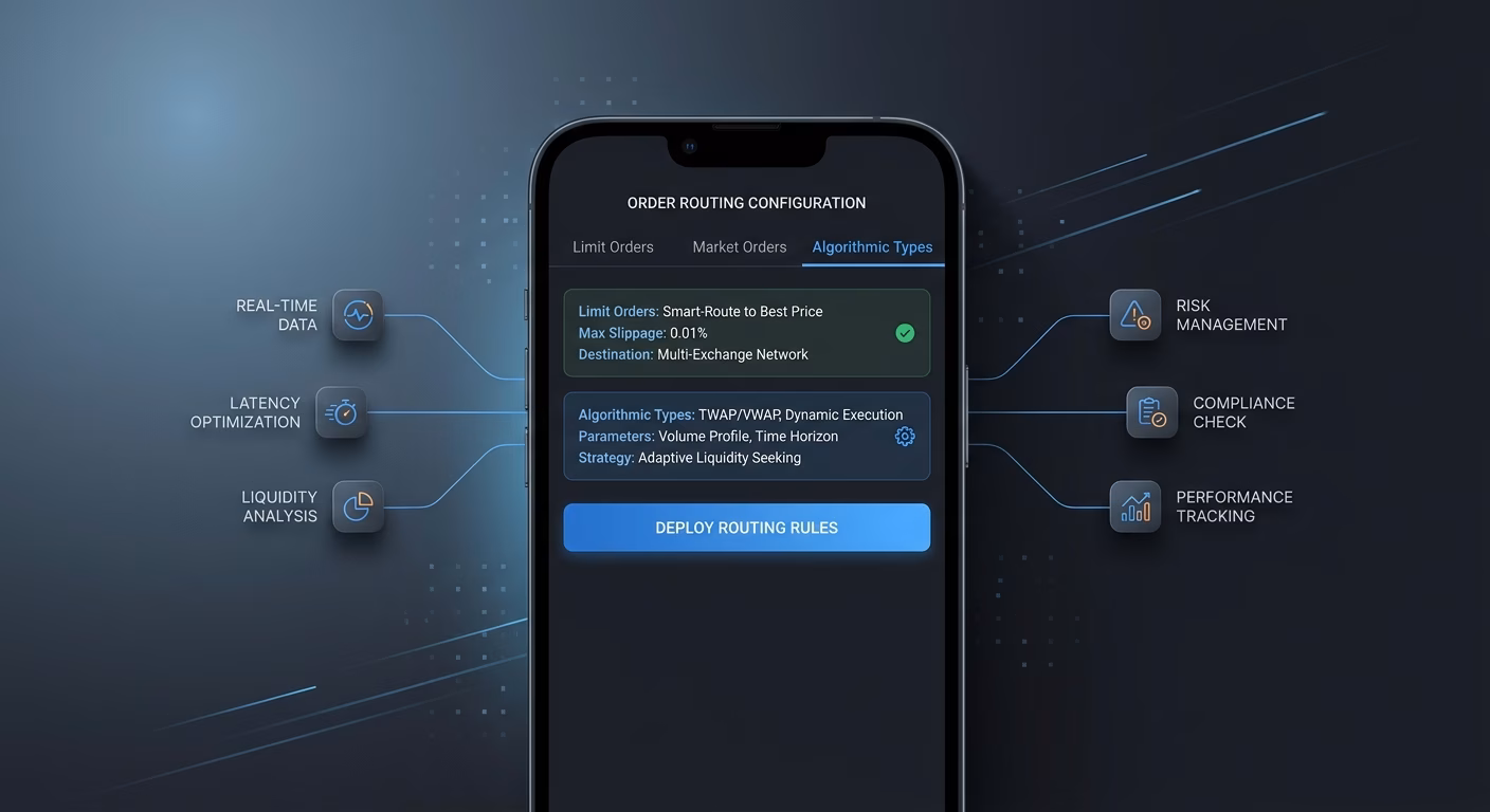 Order Routing Handles Limit, Market, And Algorithmic Types