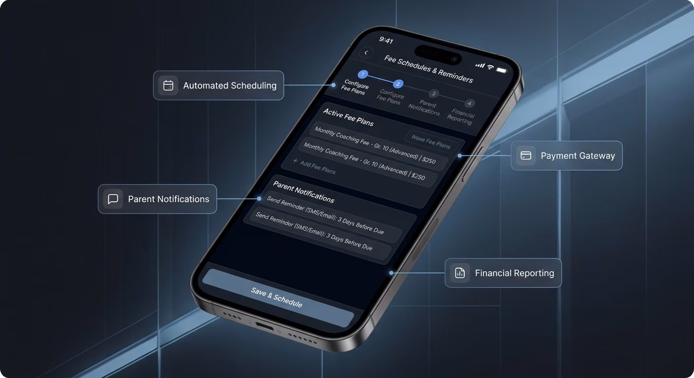 Fee Collection Runs On Schedules With Parent Reminders