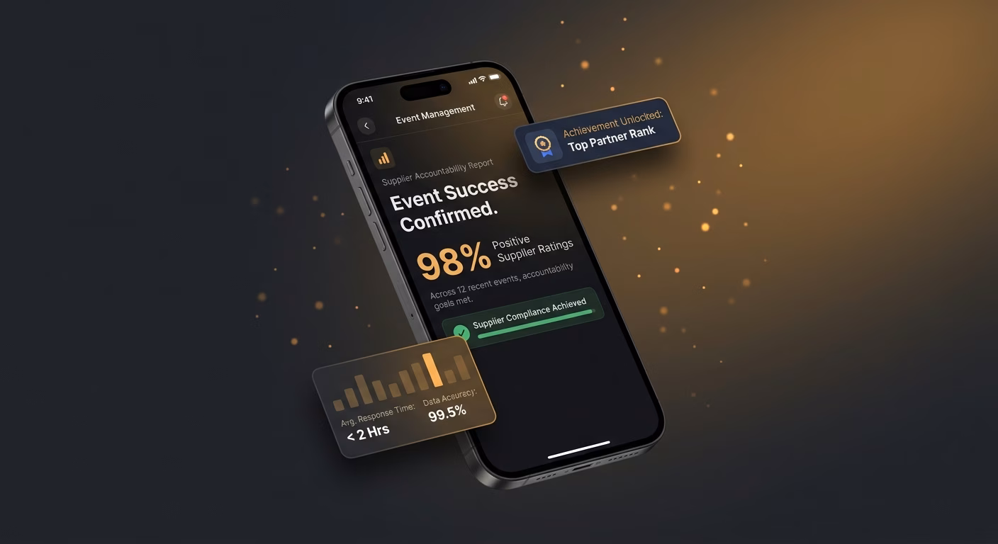 Supplier Accountability Becomes Measurable Across Every Event