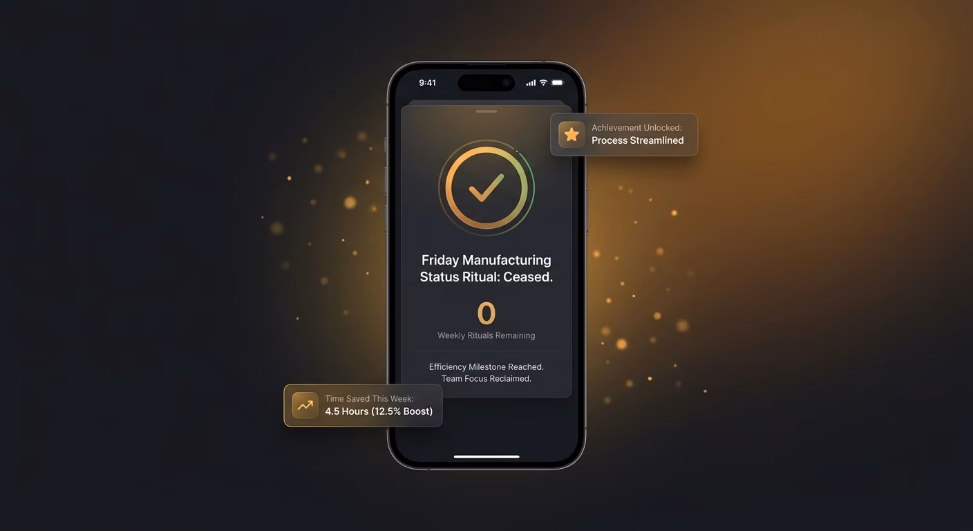 The Friday-status-manufacturing Weekly Ritual Just Stops Occurring
