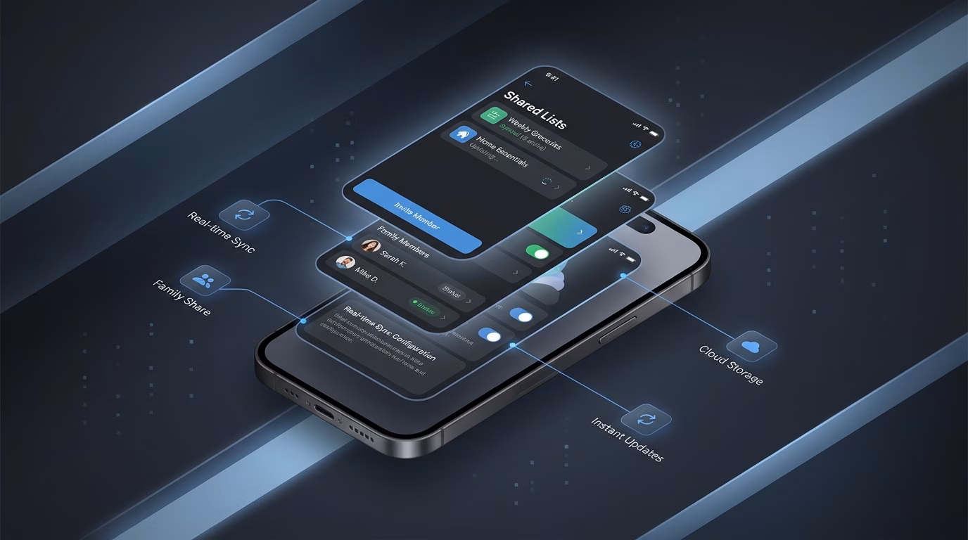 Shared Lists Sync Across Family Members In Real Time