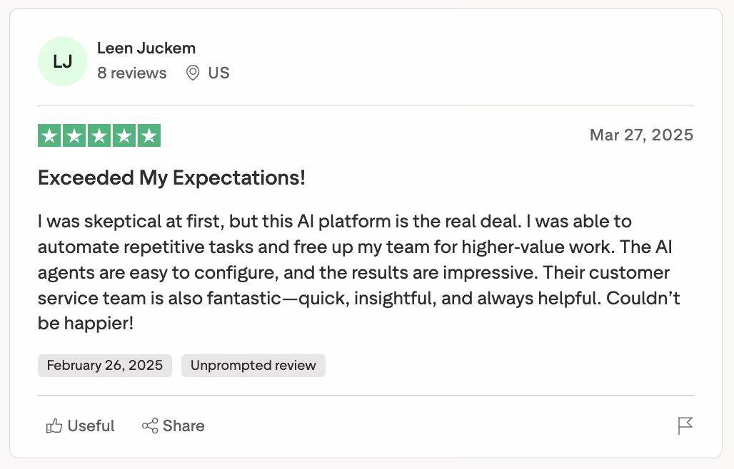 lindy user review anonymous