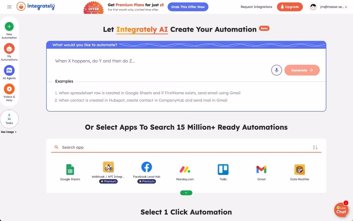 integrately zapier alternative