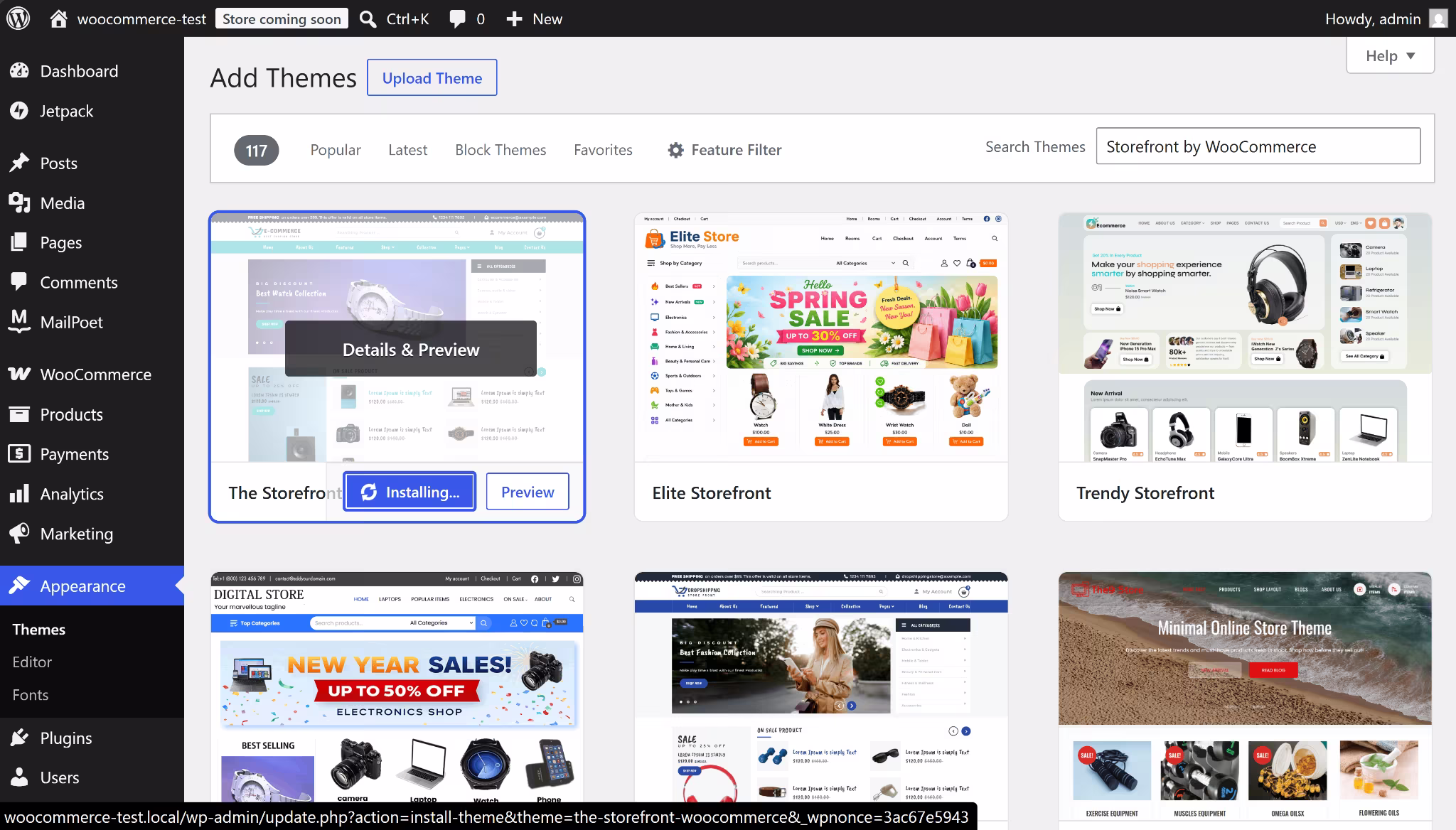woocommerce design and theme