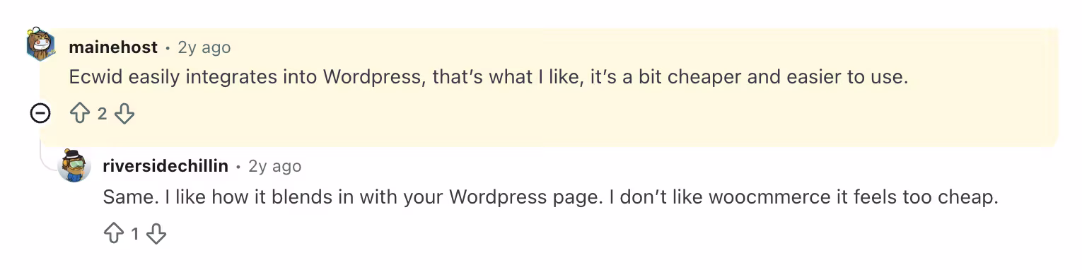 ecwid user review bereket