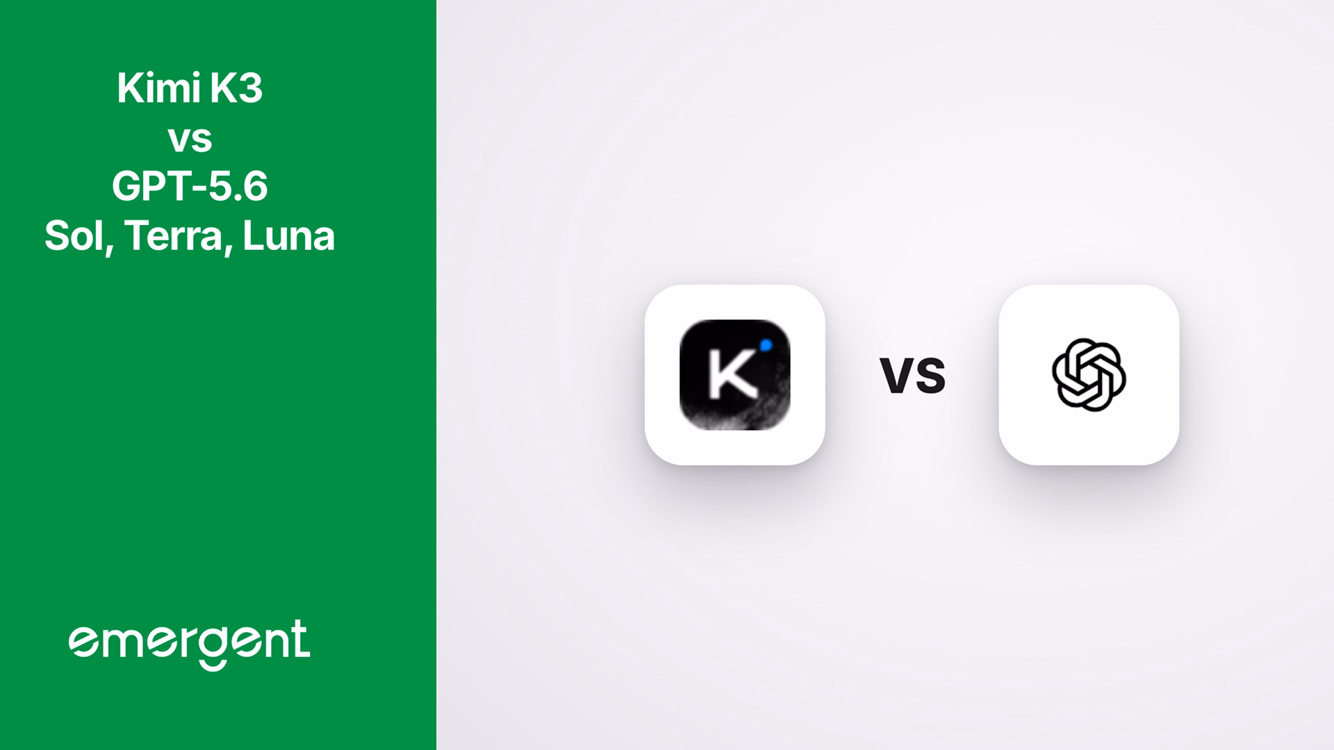 kimi k3 vs gpt 5.6 sol, terra and luna