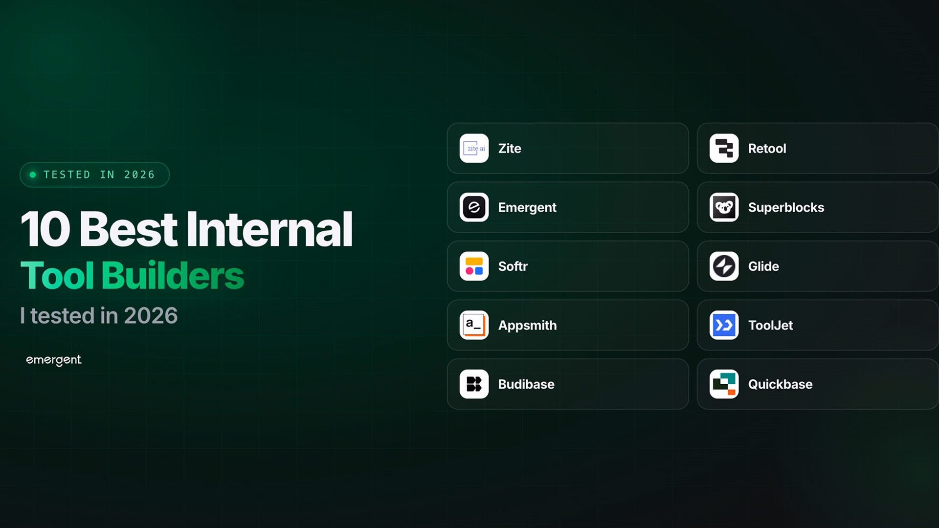 best internal tool builder
