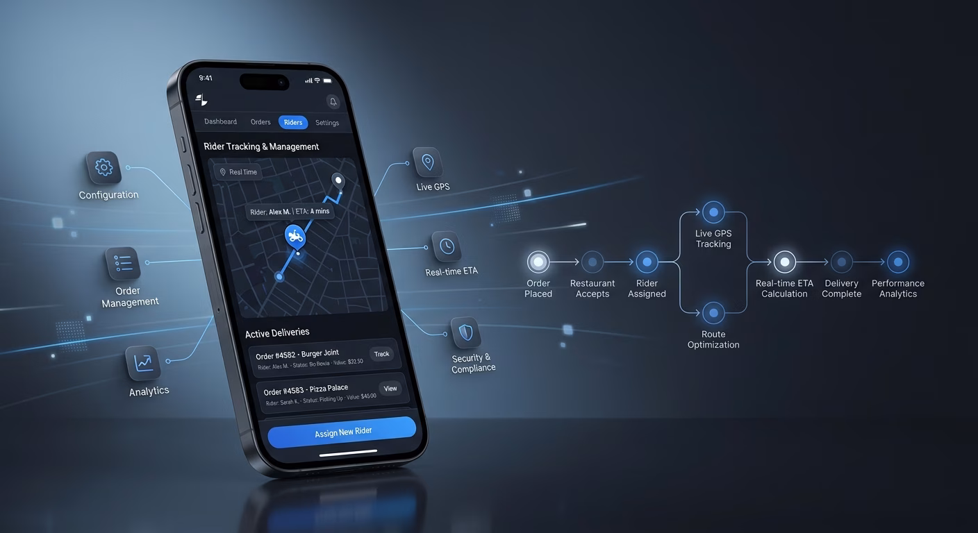 Rider Tracking Shows Live Position And ETA