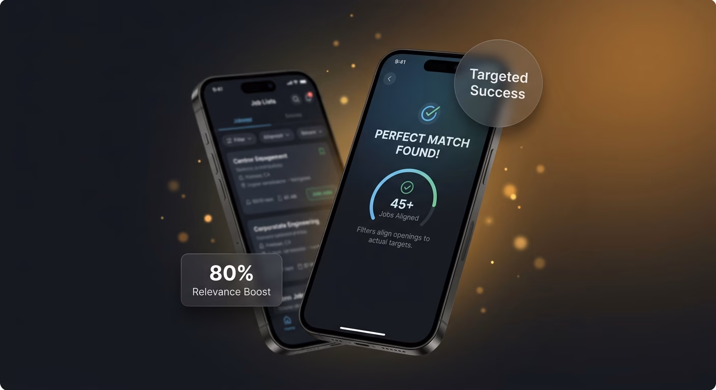 Filters Align Openings To Actual Targets