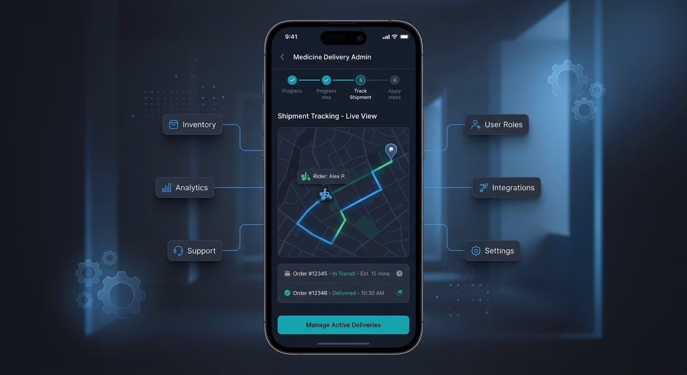 Shipment Tracking Shows Live Rider Position