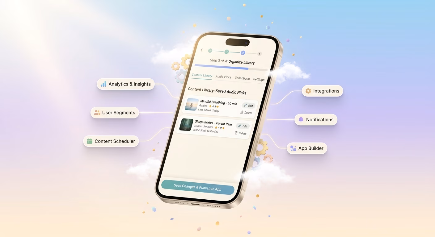 Content Library Organises Saved Audio Picks