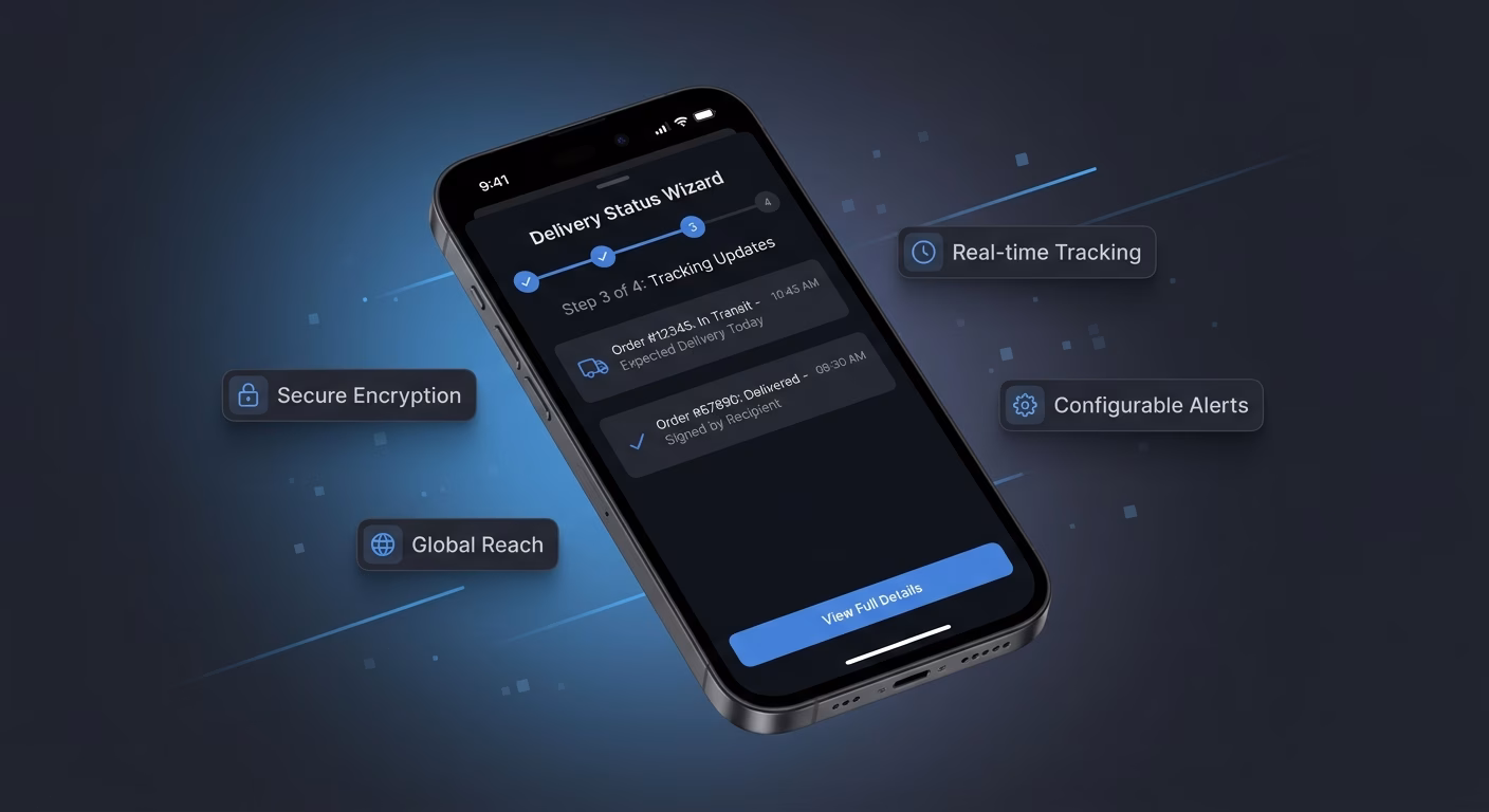 Delivery Tracking Updates Progress Status