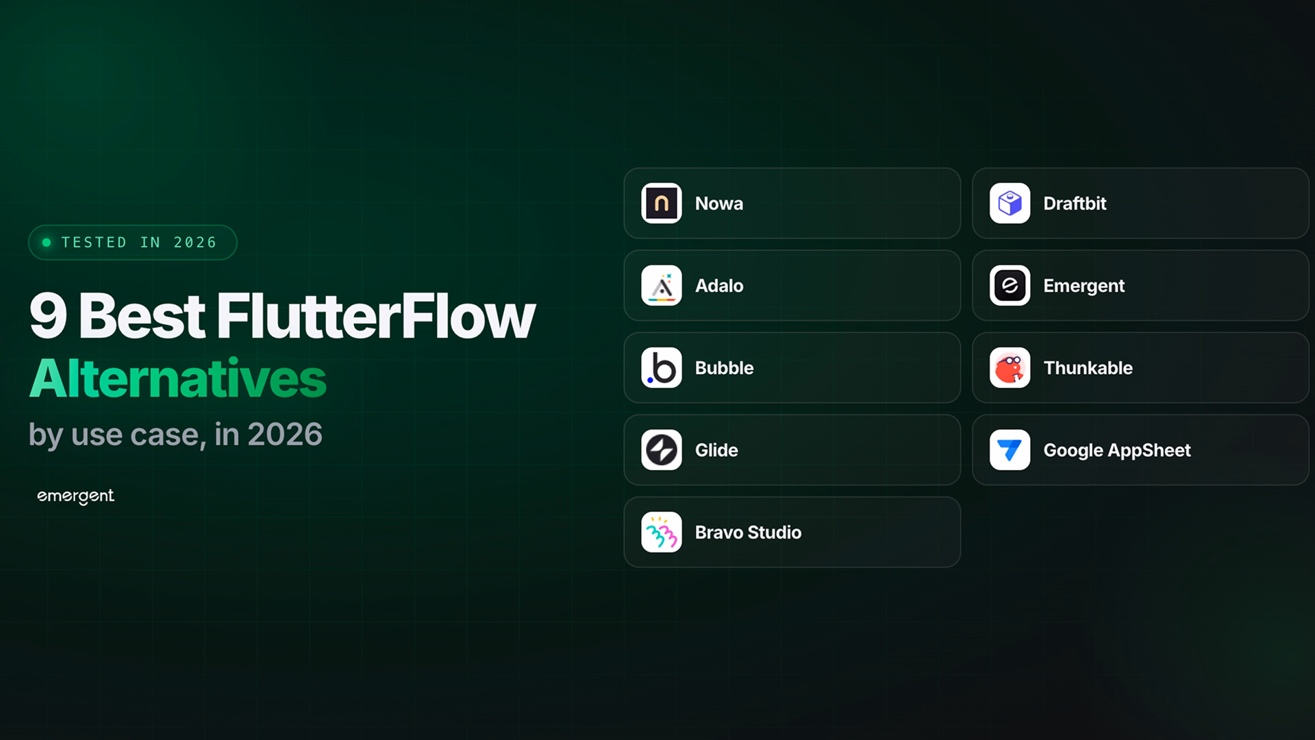 9 Best FlutterFlow Alternatives by Use Case in 2026