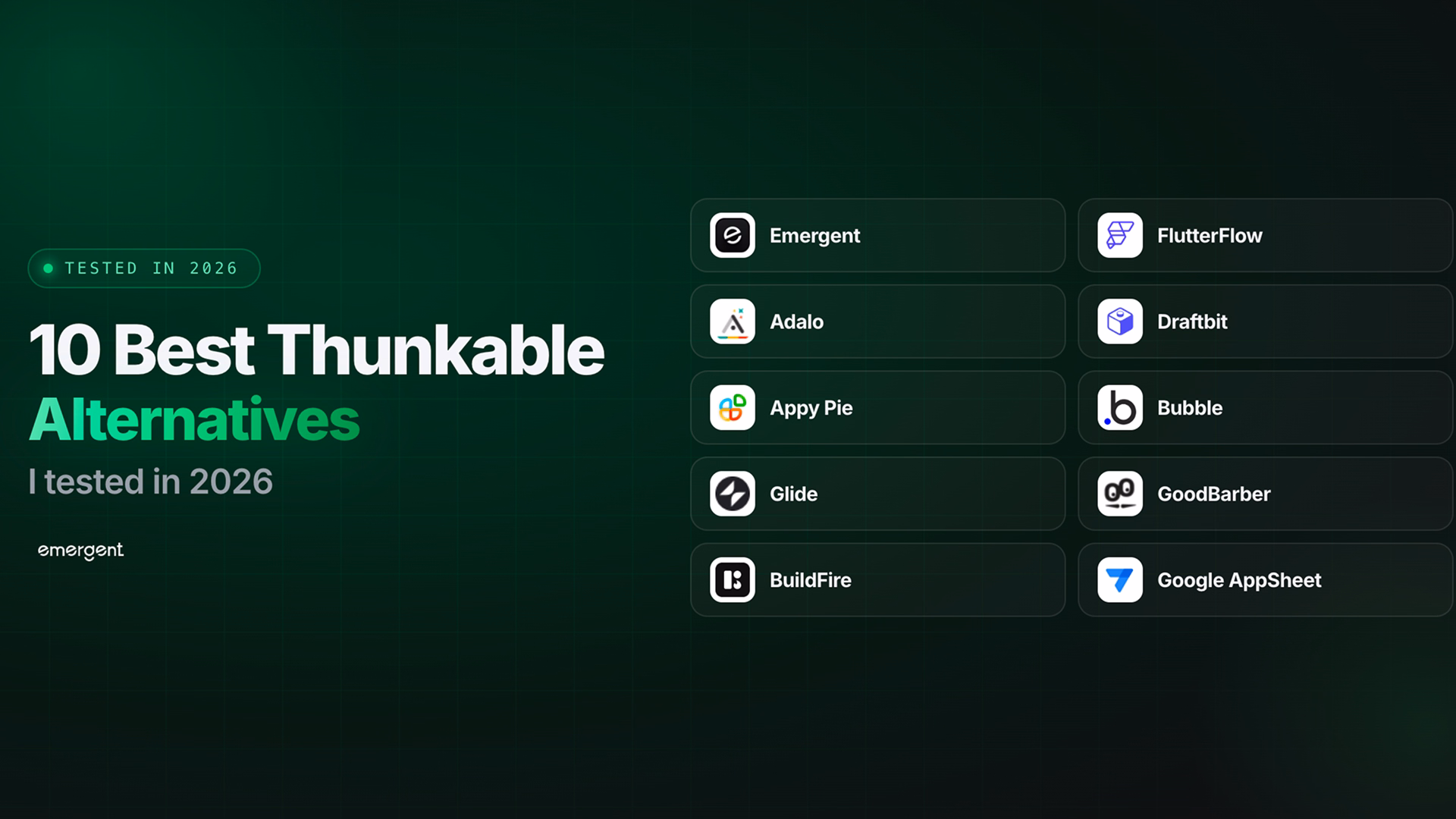 10 Best Thunkable Alternatives I Tested in 2026
