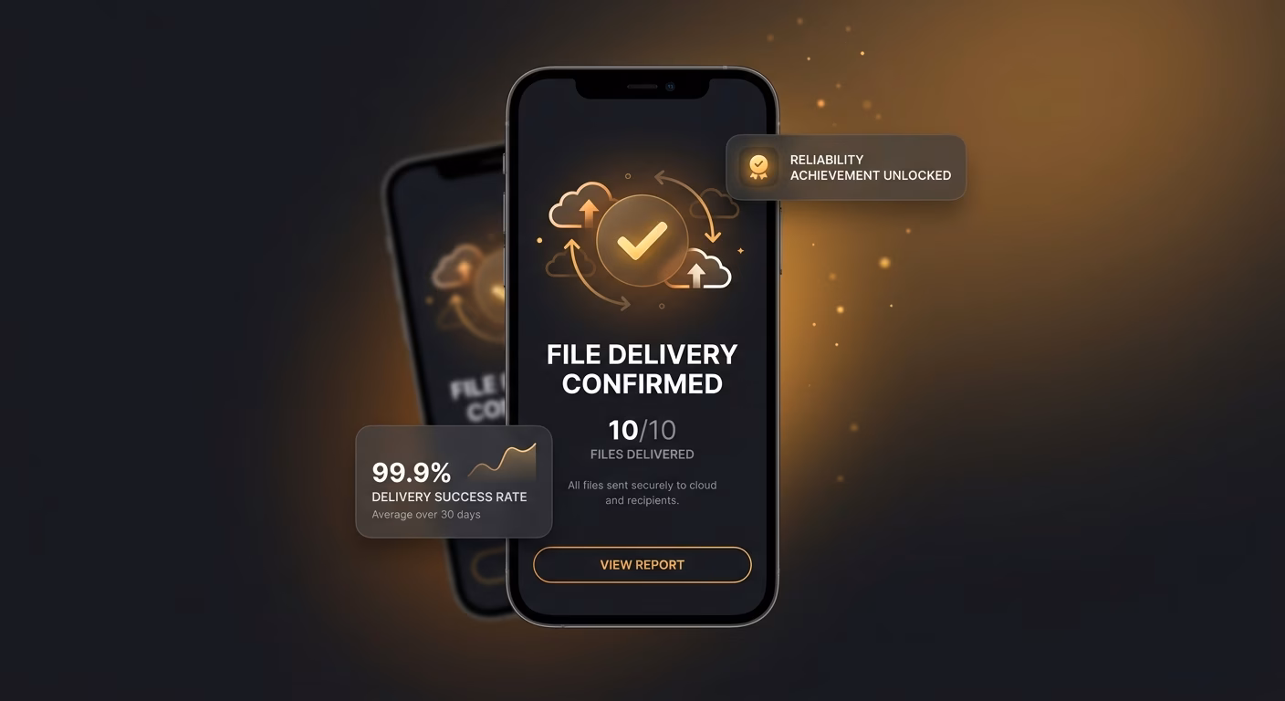 File Delivery Reaches Destinations Reliably Always