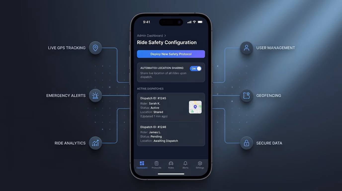 Location Sharing Rides With Every Dispatch