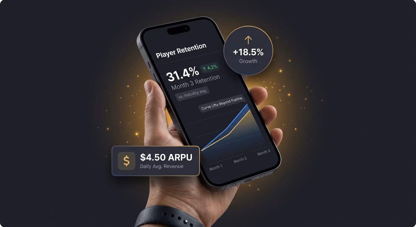 Retention Curves Lift Beyond Usual Mobile Flatline