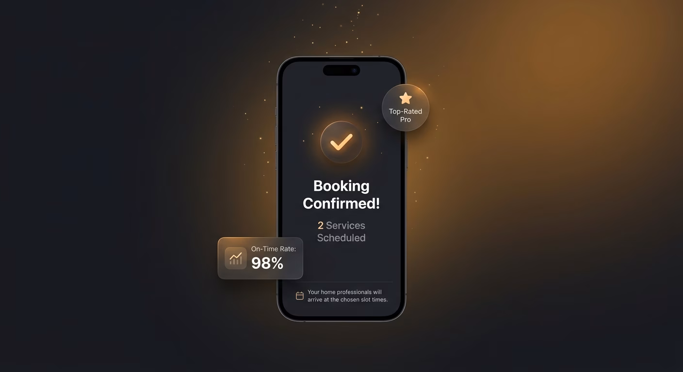 Home Services Arrive At Chosen Slot Times