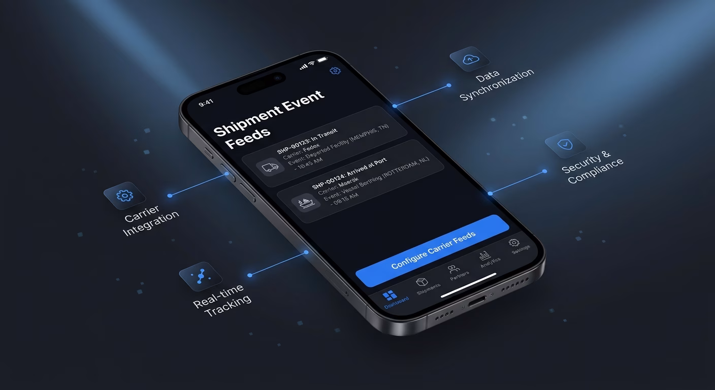 Shipments Track Through Carrier Event Feeds