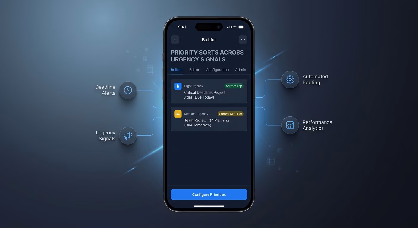 Priority Sorts Across Urgency Signals