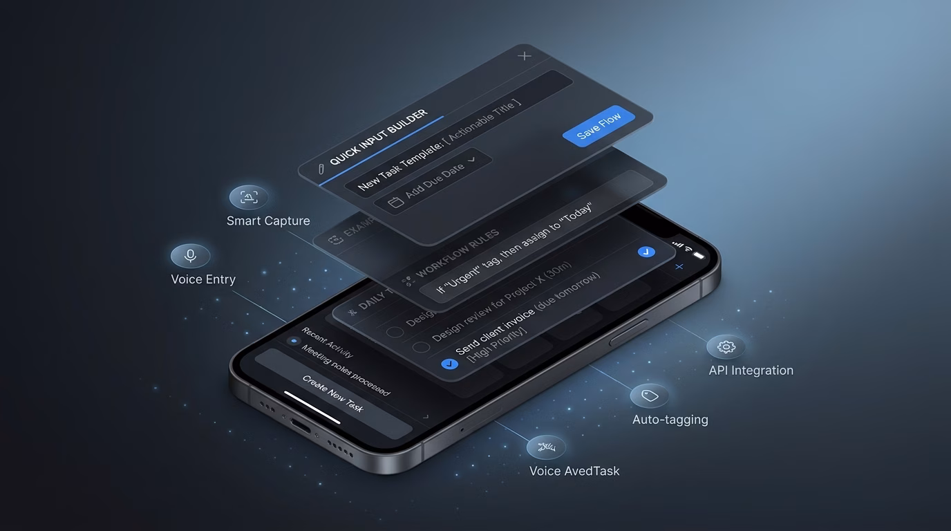 Entry Captures Through Quick-input Flows