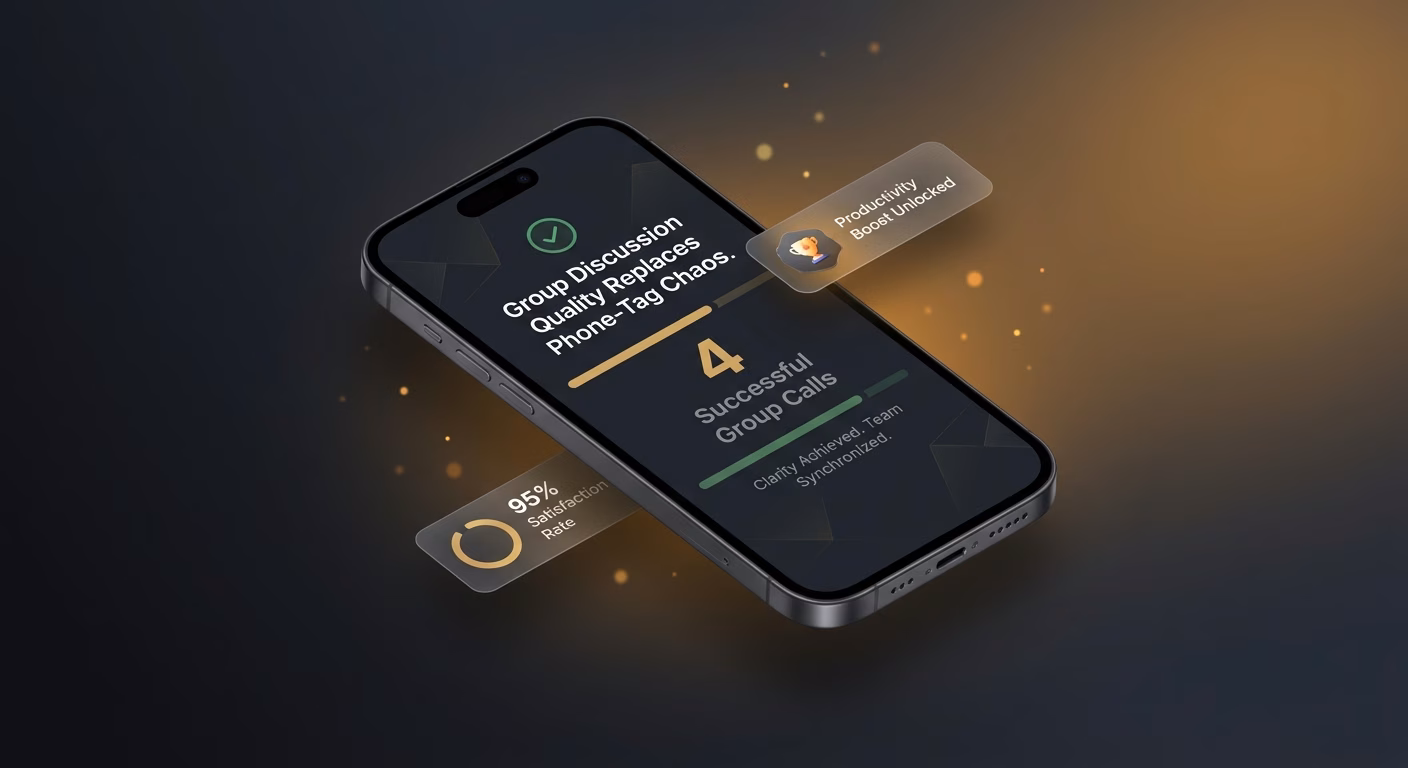 Group Discussion Quality Replaces Phone-tag Chaos