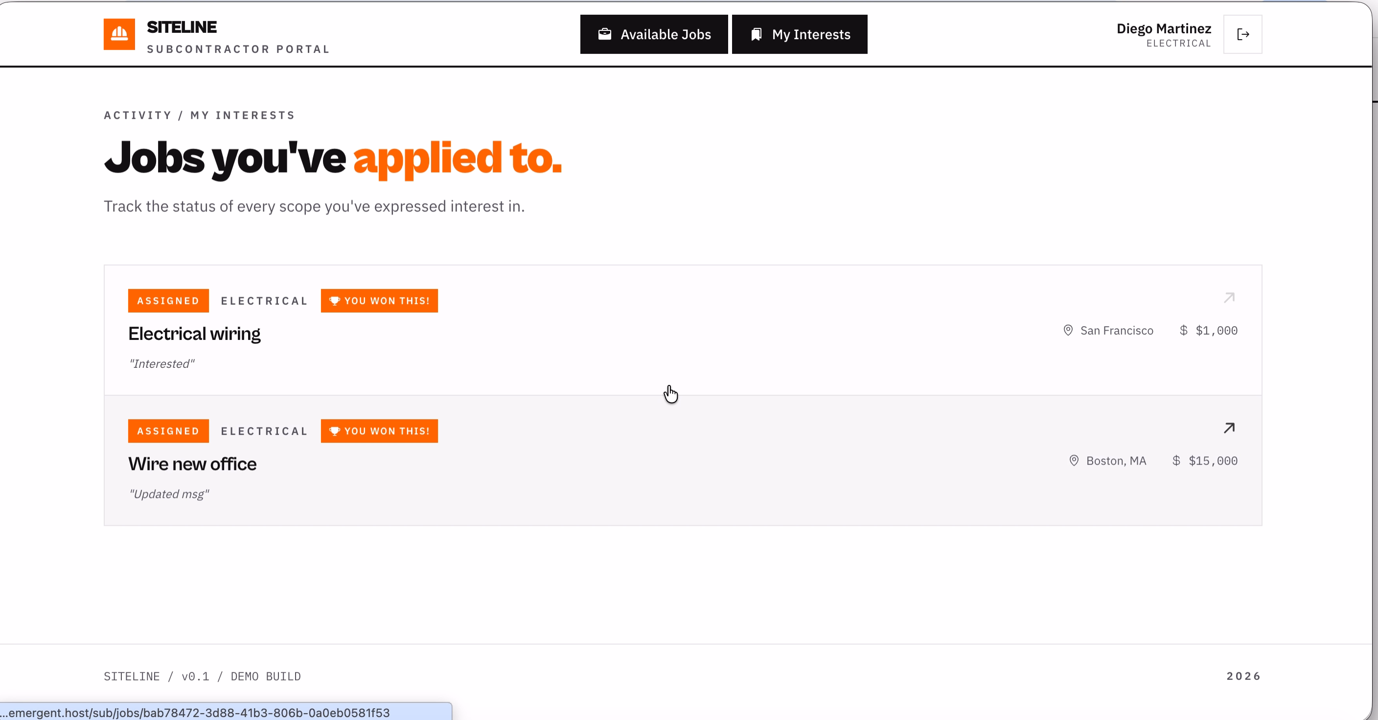 job applied tracking dashboard