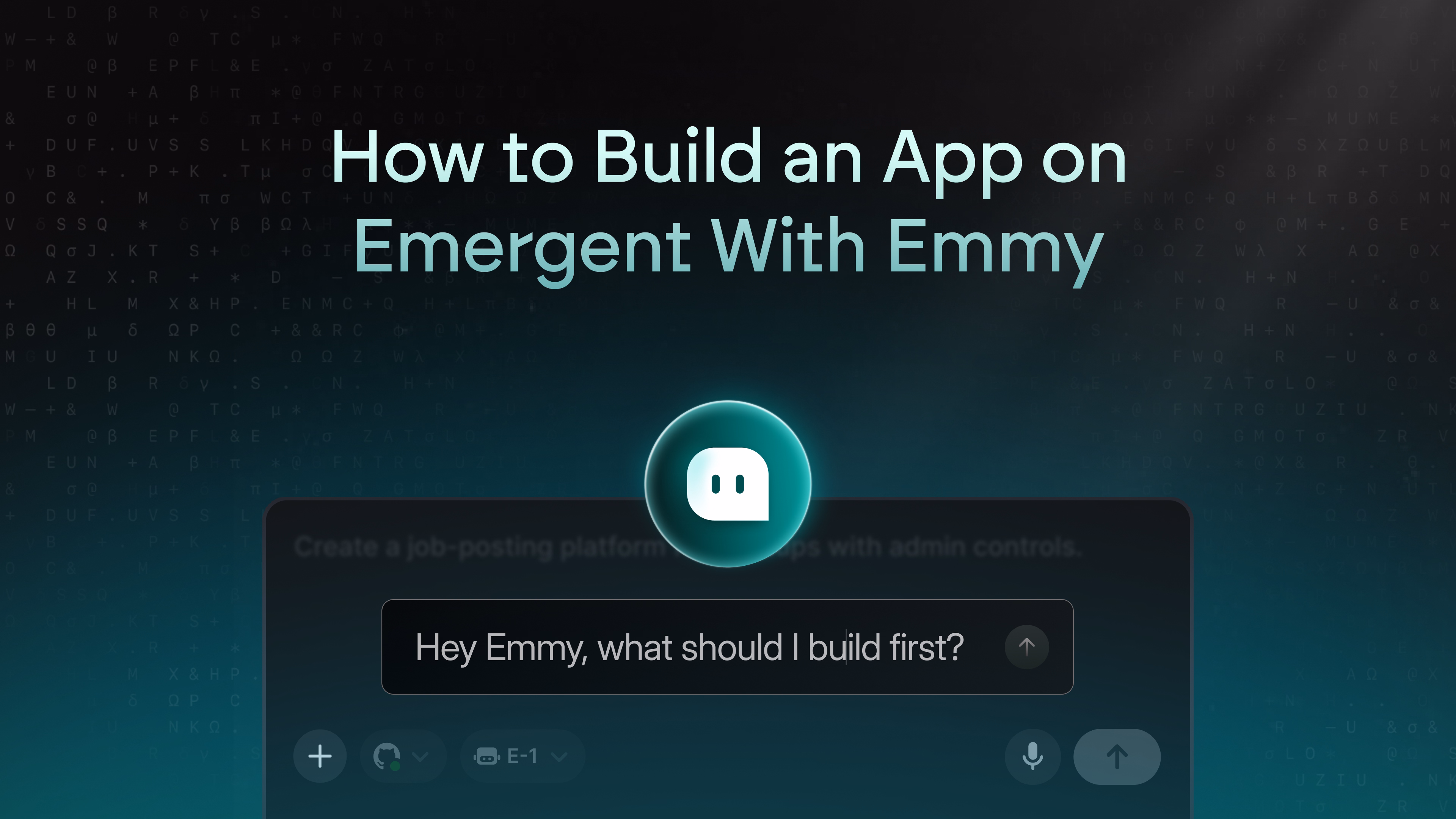 how to build an app on emergent with emmy