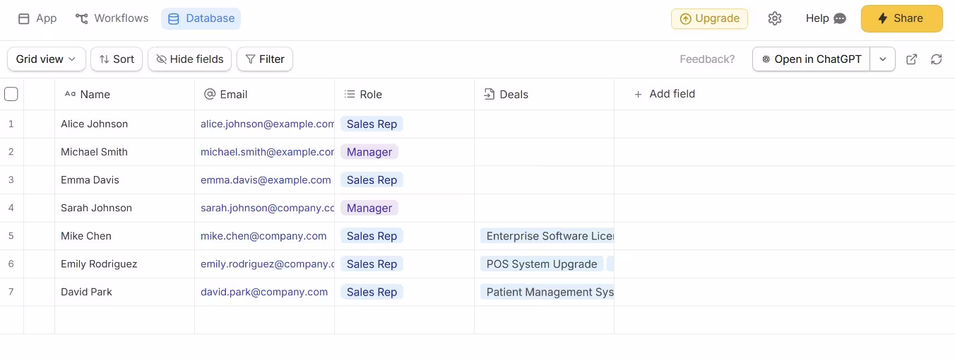zite database