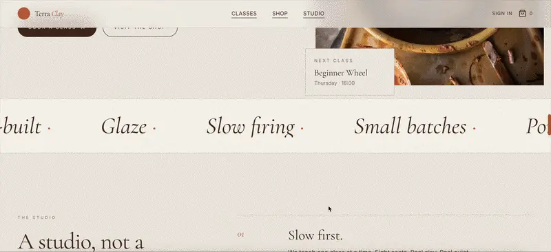 website built on emergent
