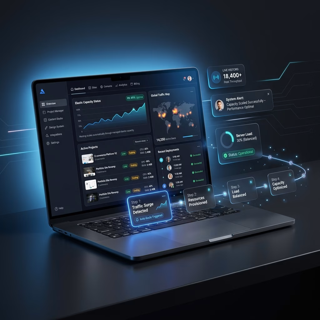 Hosting Scales Through Managed Elastic Capacity