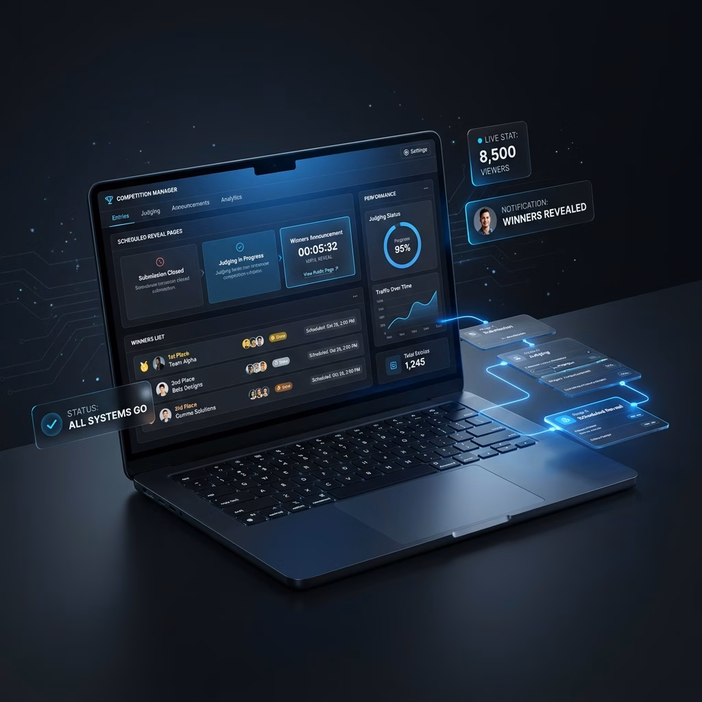 Winners Announce Through Scheduled Reveal Pages