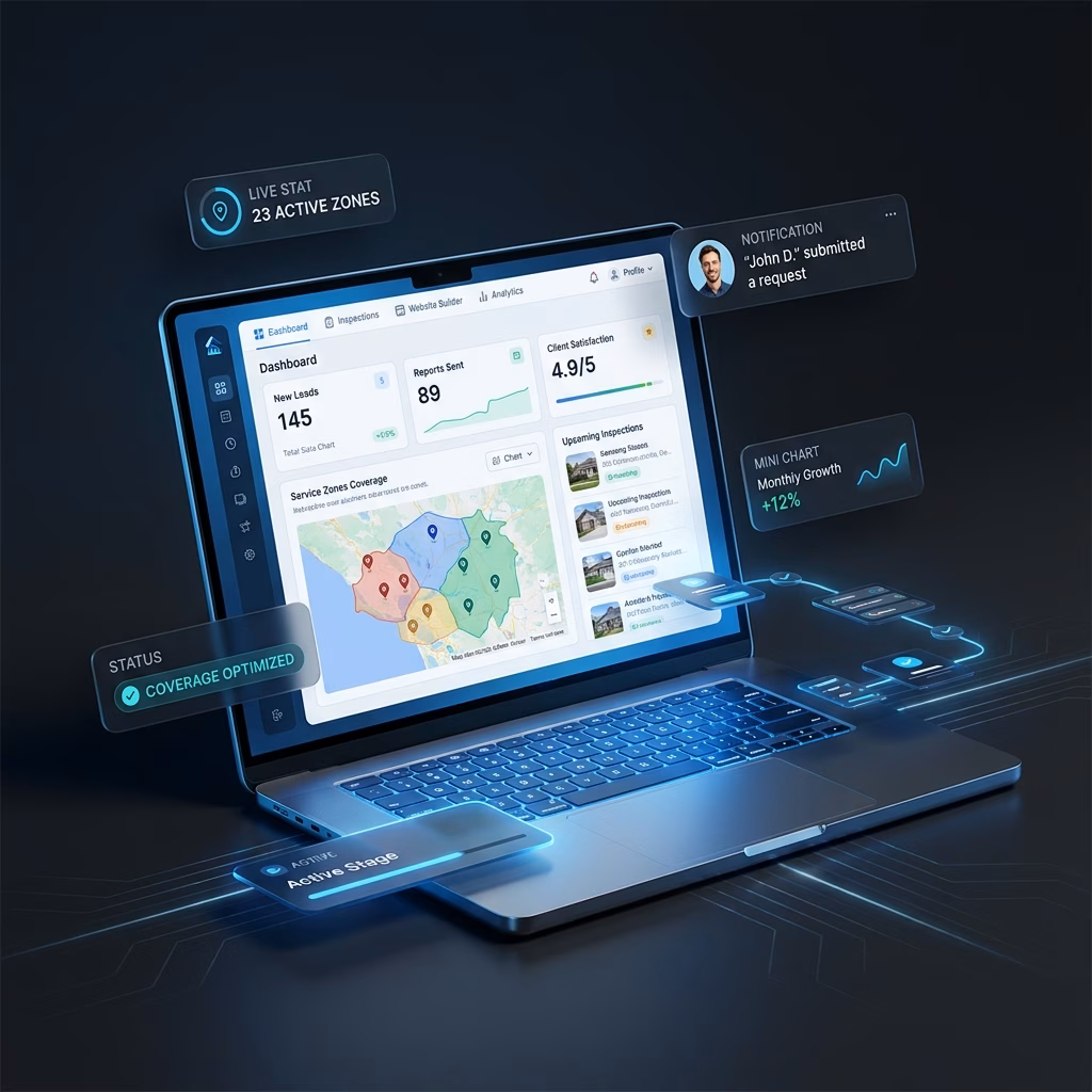 Coverage Displays Through Mapped Service Zones