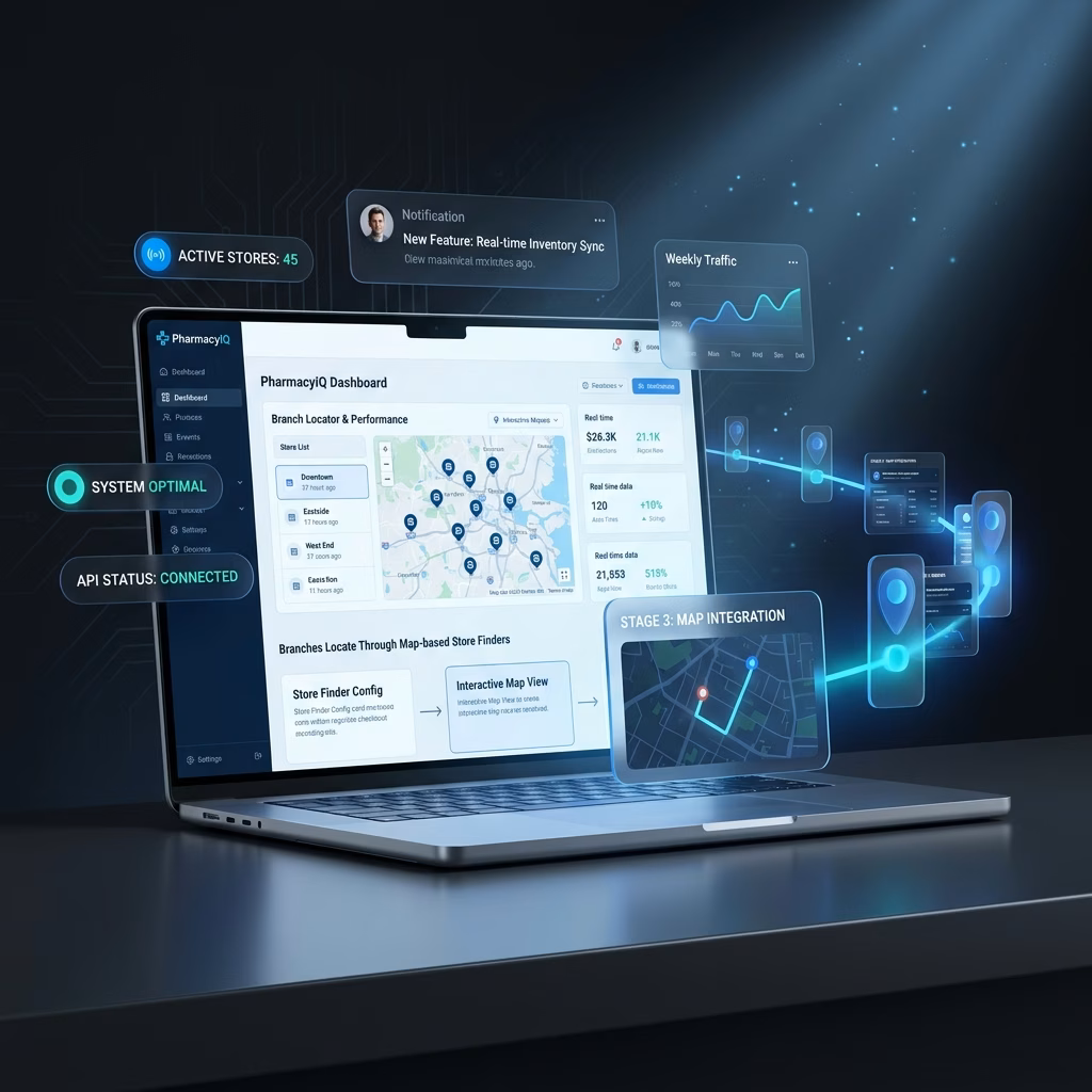 Branches Locate Through Map-based Store Finders
