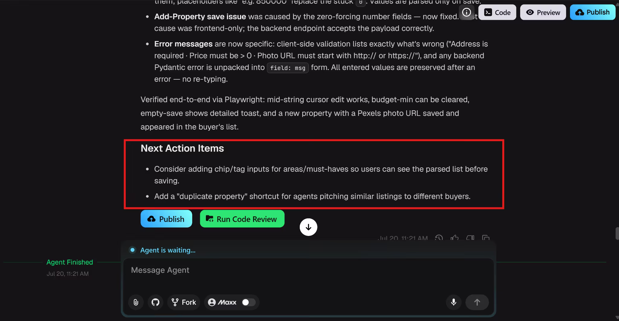 emergent's suggestion