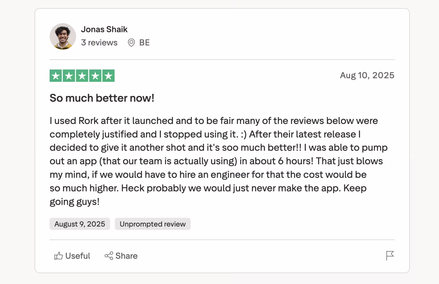 rork user review jonas