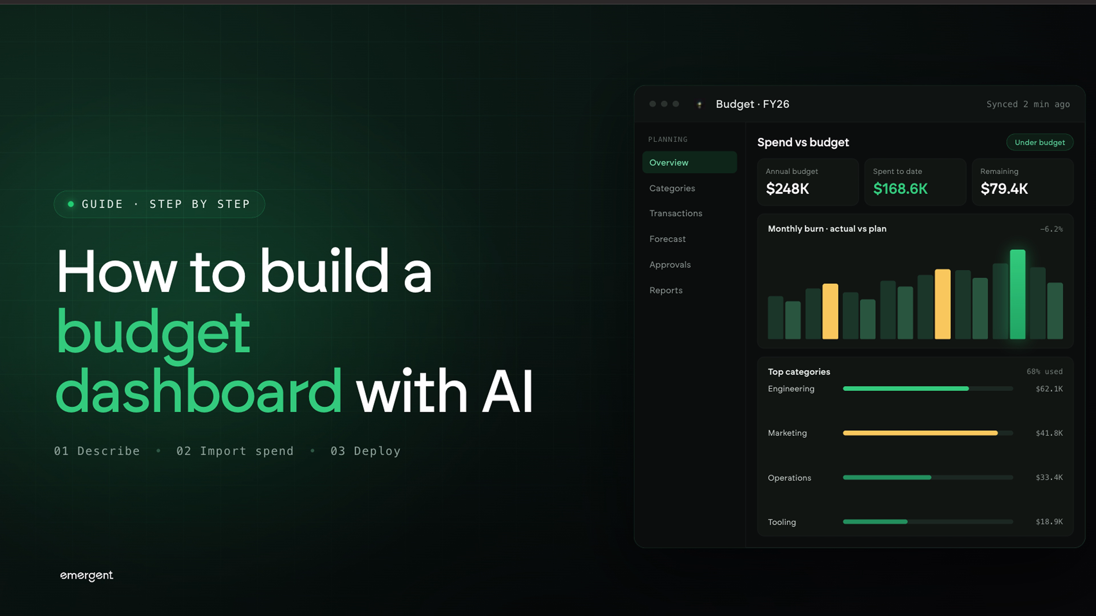 How to Build a Budget Dashboard With AI