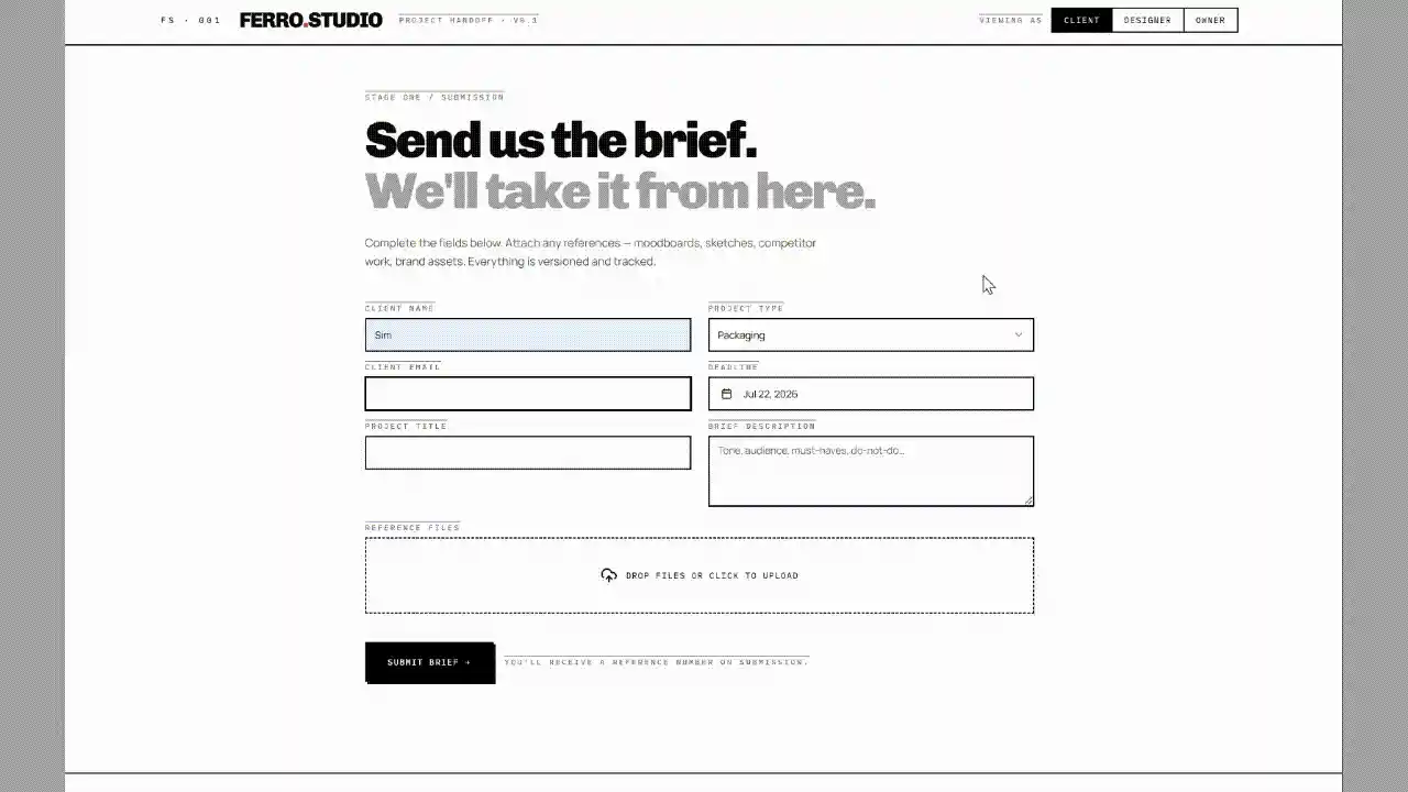 ferro studio built on emergent