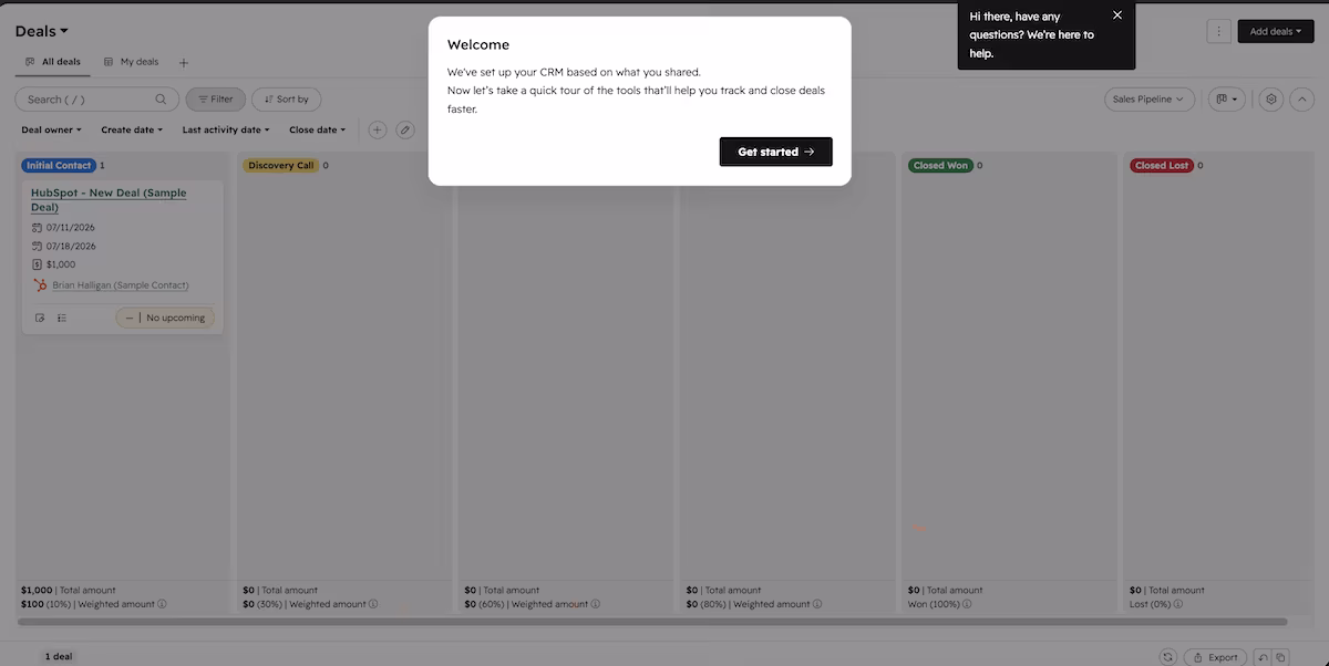hubspot crm