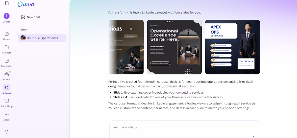 canva cant access design