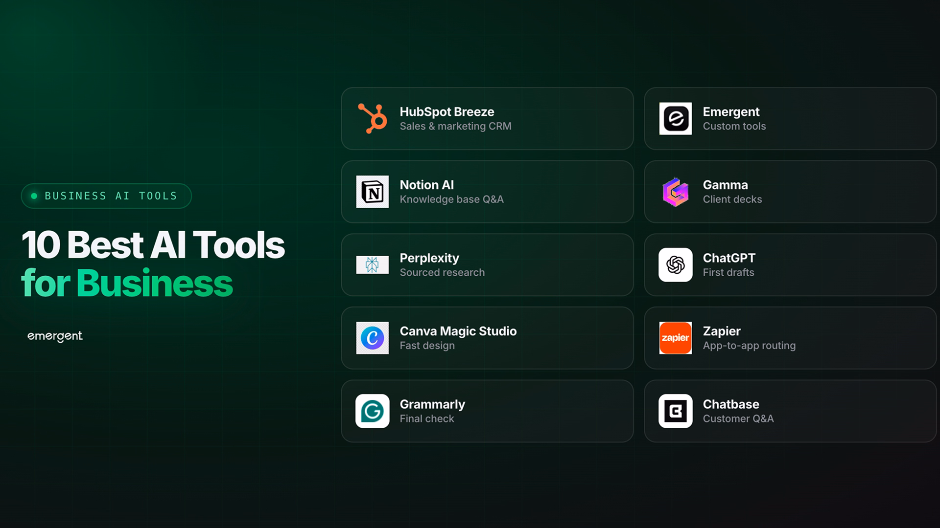 best ai tools for business