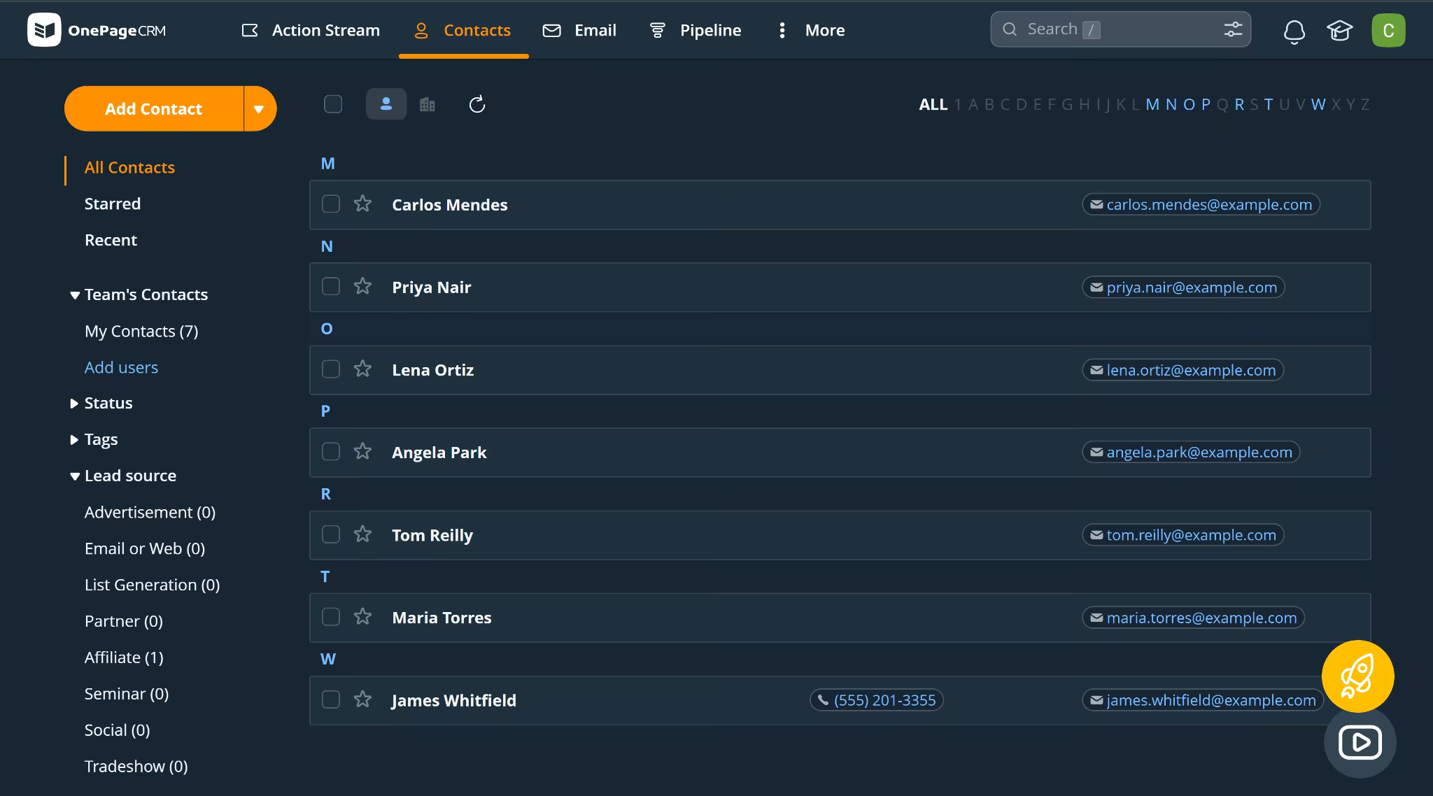 onepagecrm best for simplicity over features