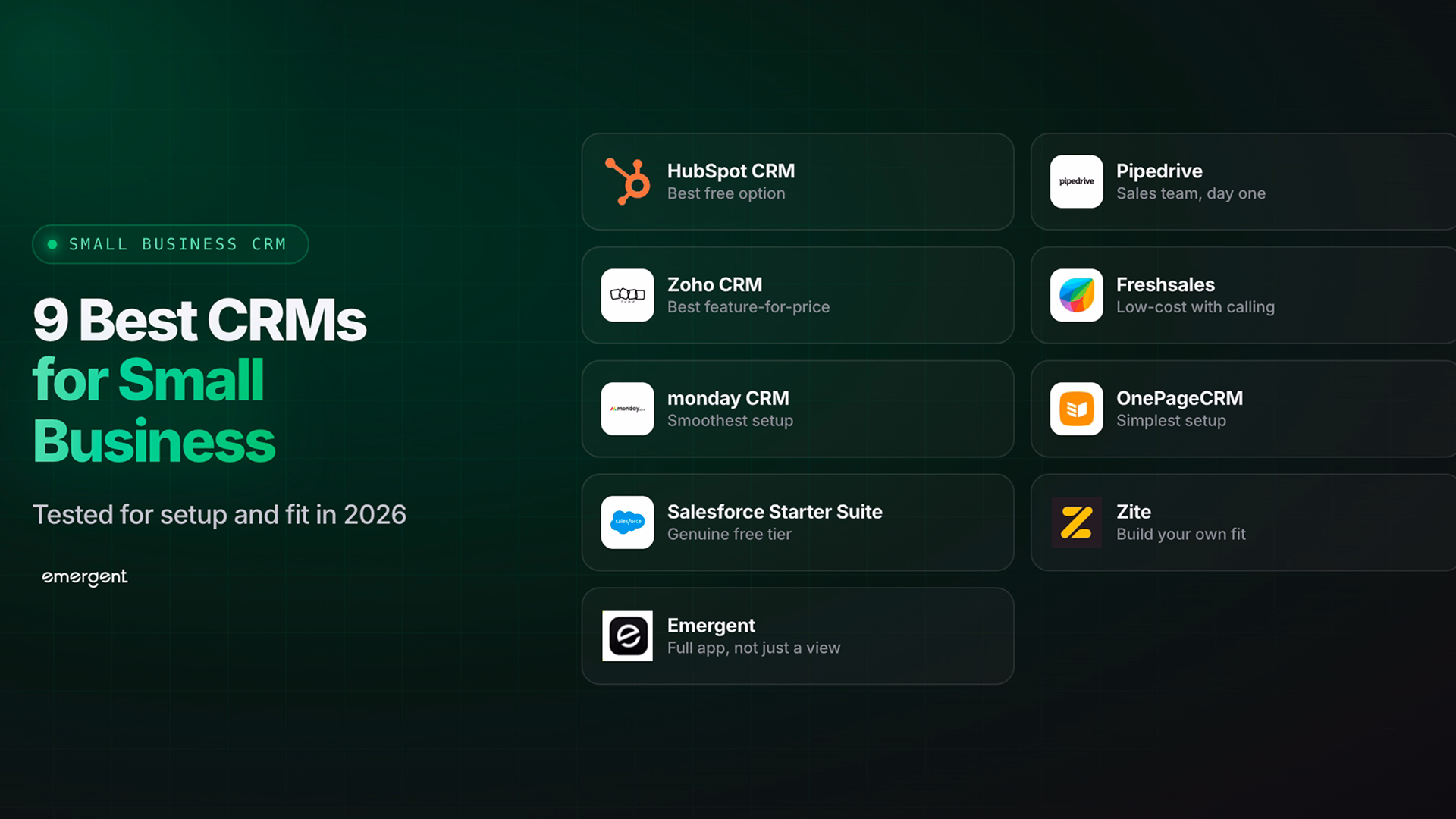 best crms for small business
