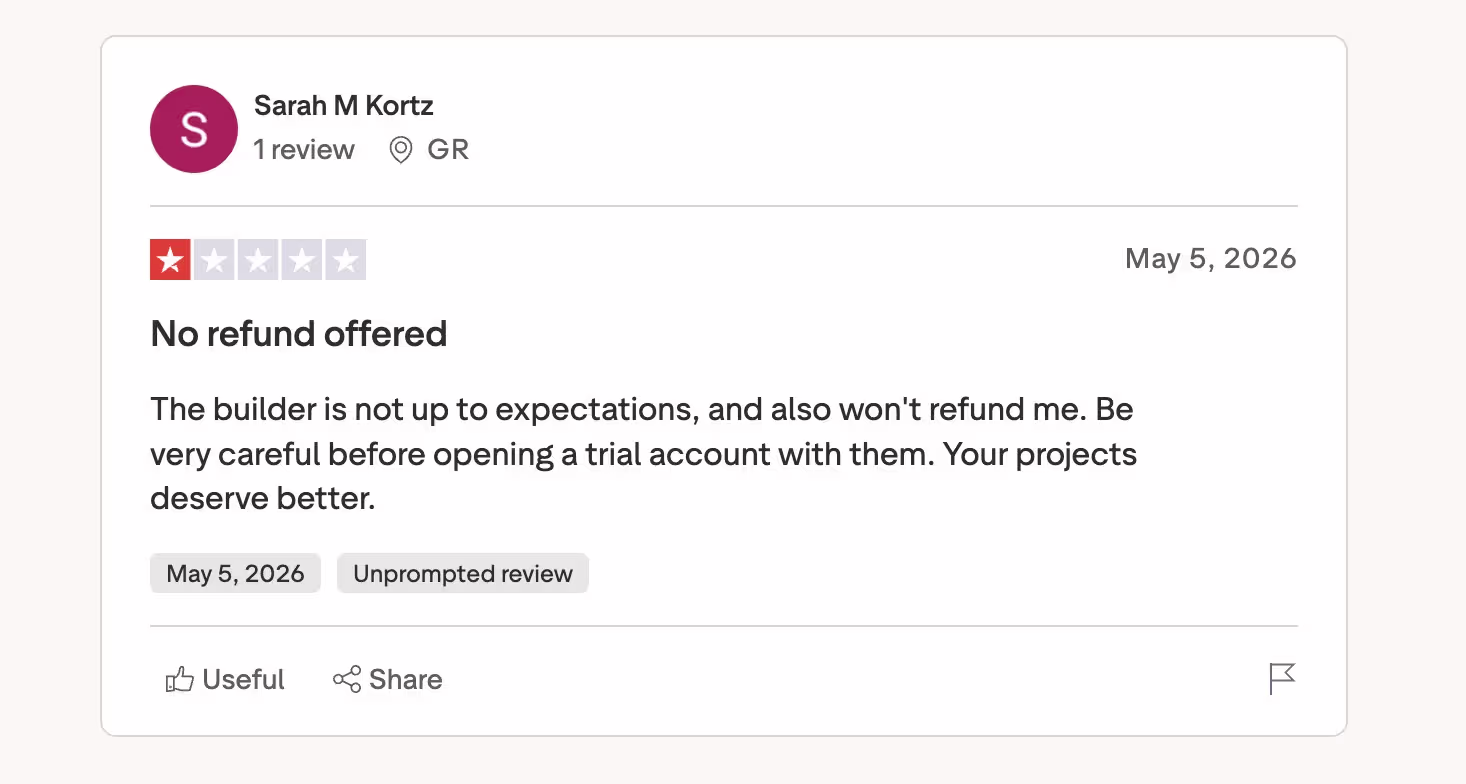 sarah review of bubble on trustpilot