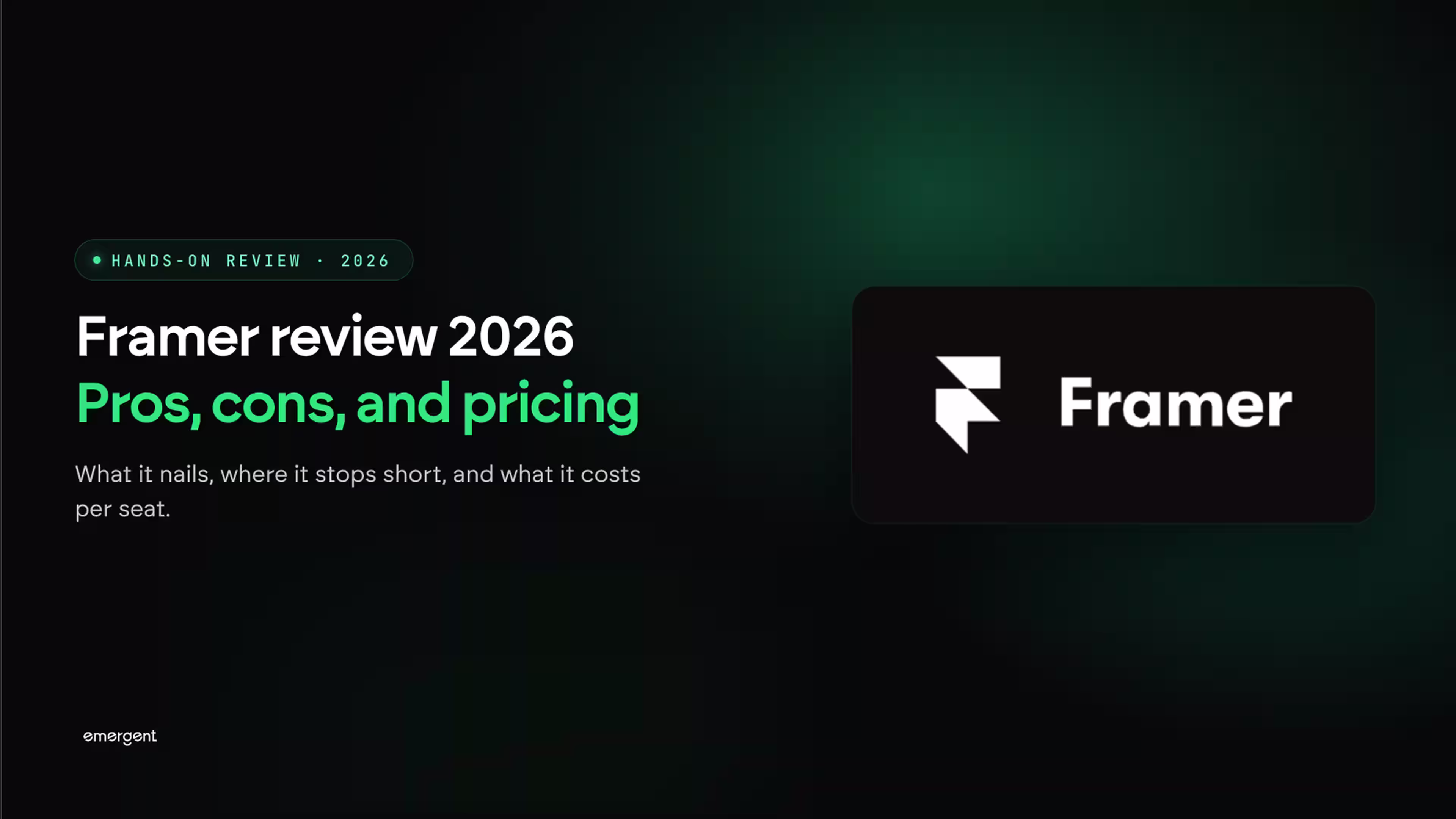 Framer Review 2026: Pros, Cons, and Pricing